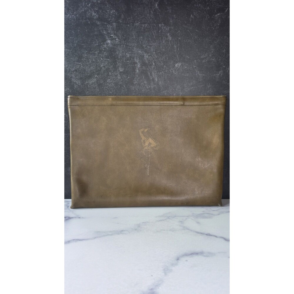 Sandy's Restaurant Memorabilia Vintage Leather Document Sleeve READ Description